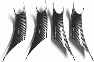 Подходит для дверной ручки BMW F30 F32, BMW 3 серии 2012-2018320/328/330/335/428/435 тяга двери автомобиля (передняя дверь 2, задняя дверь 2, карбоновая)